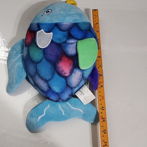 Kids Children's Book Rainbow Fish Plush Stuffed Animal Toy NEW - Picture 14 of 15